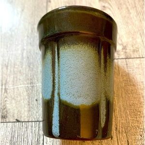 Stoneware Shot glass sipping drinks ceramic clay blue green #4-58